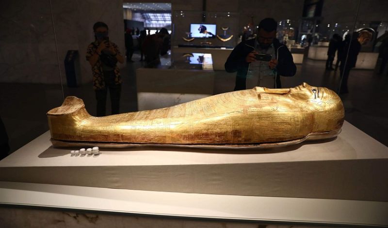 Golden Sarcophagus in the NMEC