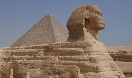 Pyramids and Sphinx