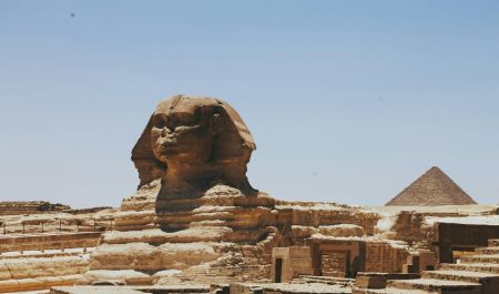 The Great Sphinx in Giza Plateau 